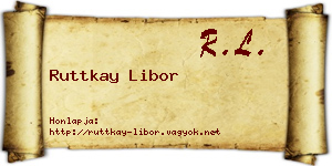 Ruttkay Libor névjegykártya